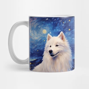 Majestatic Samoyed at Night Mug